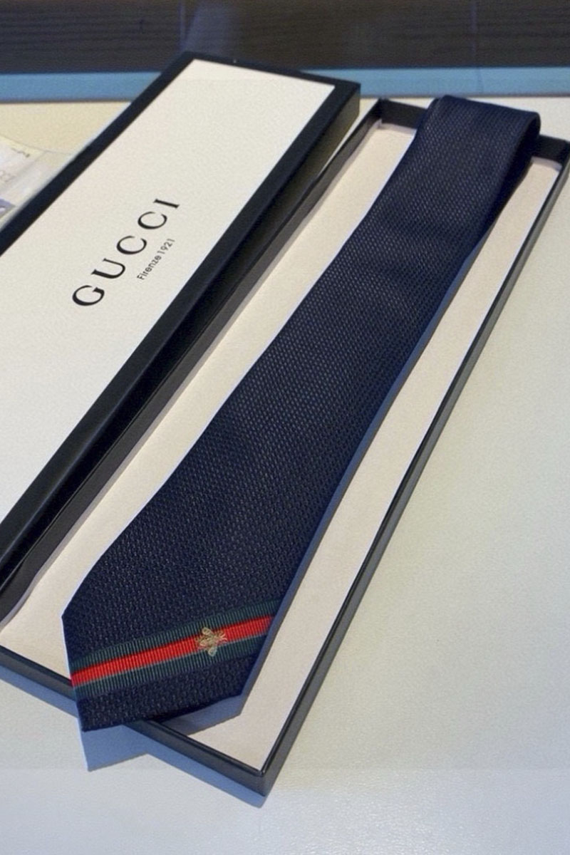 Gucci Галстук premium 146x7 см - Navy