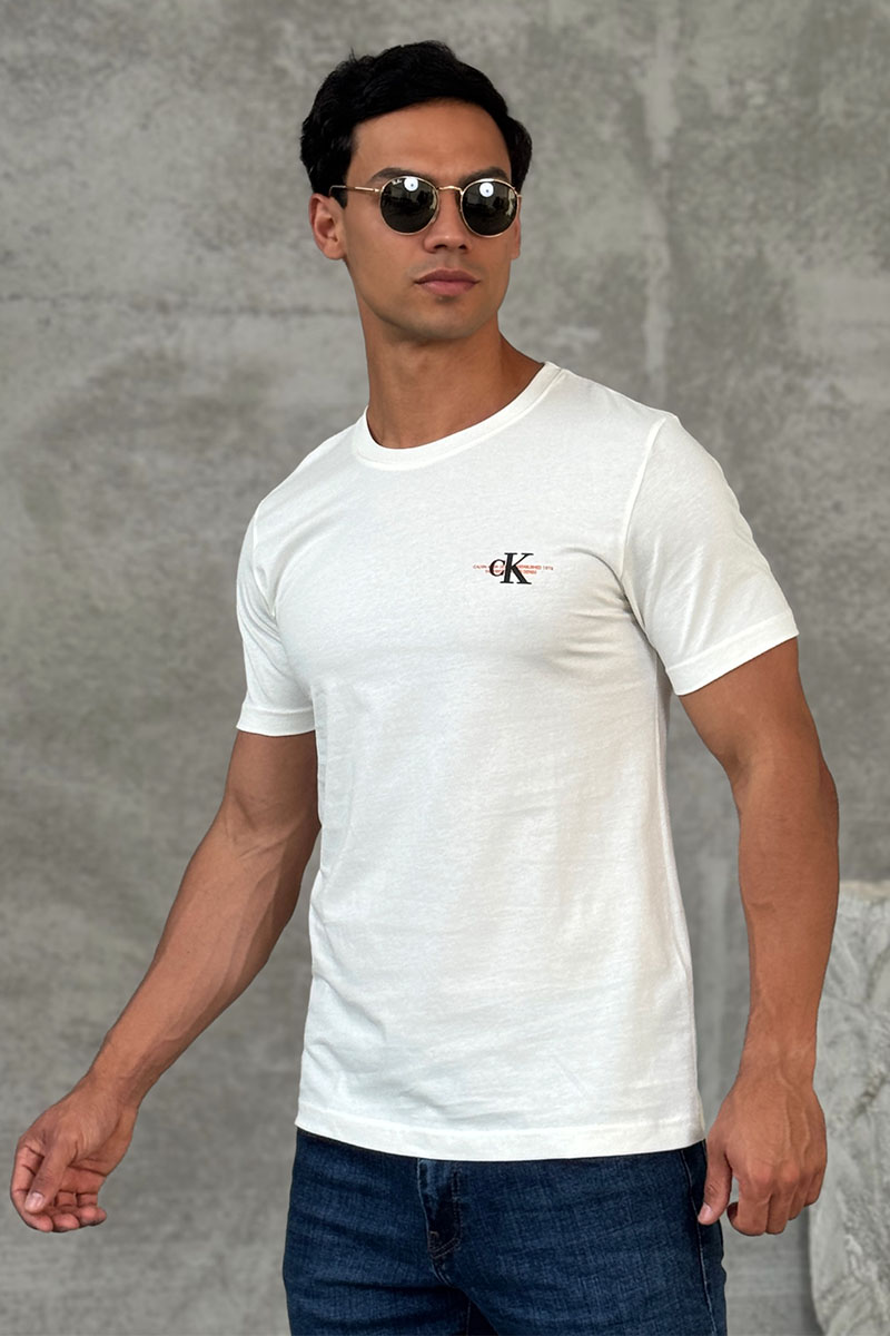Calvin Klein Мужская белая футболка Urban Graphic