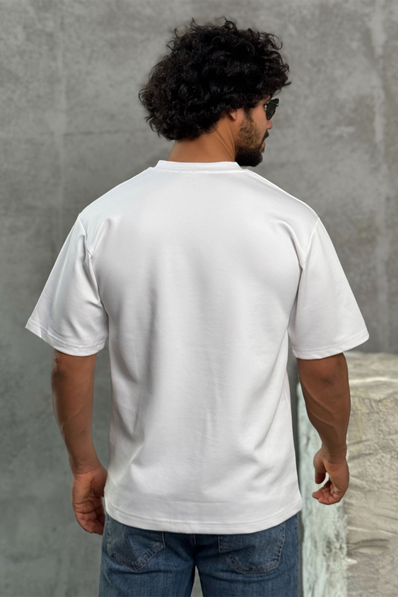 Dоlсе & Gаbbаnа Белая оверсайз футболка logo-plaque