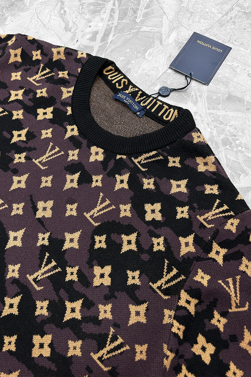 Lоuis Vuittоn Мужская кофта коричневого цвета monogram all-over