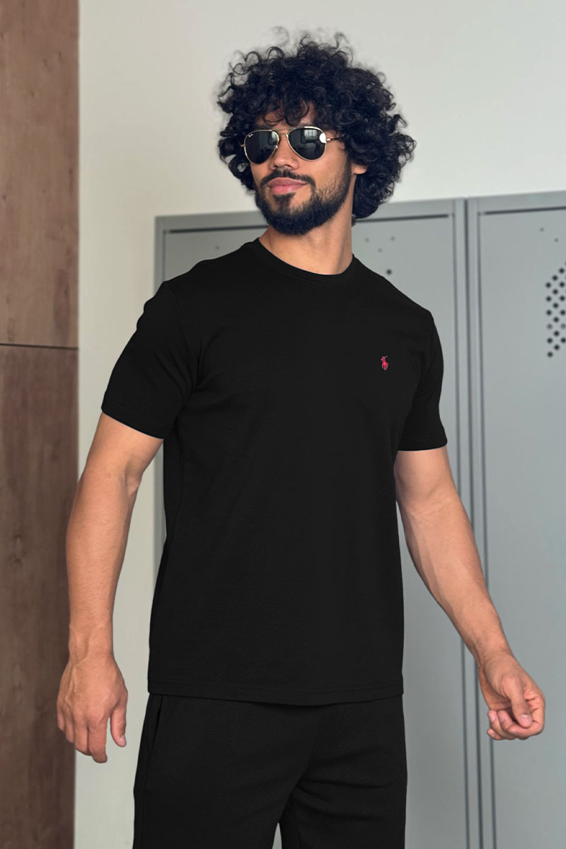 Polo Ralph Lauren Мужская чёрная футболка 