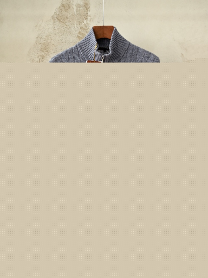 Loro Piana Кашемировый свитер Premium zip-up - Grey