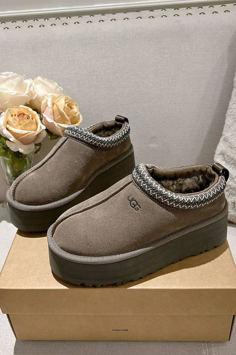 UGG Женские замшевые ботинки Tazz Platform - Brown