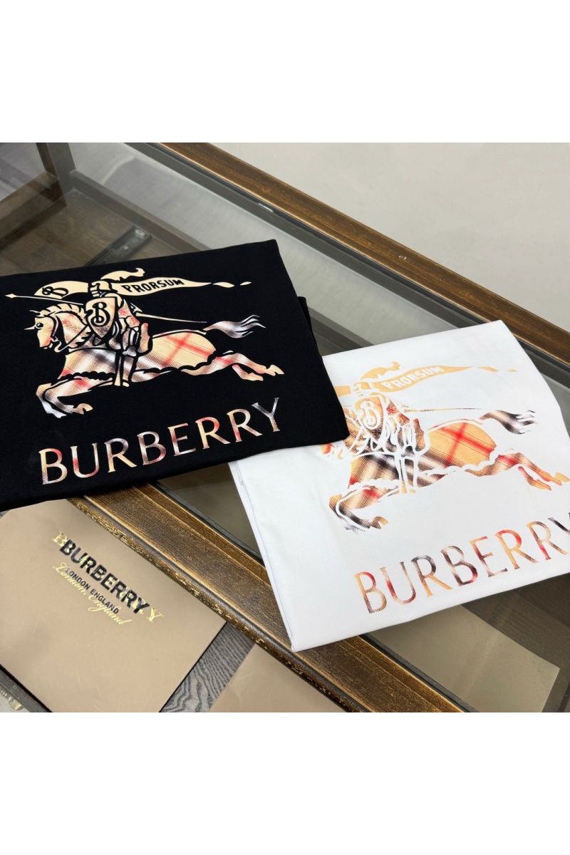 Burberry Мужская чёрная футболка premium 