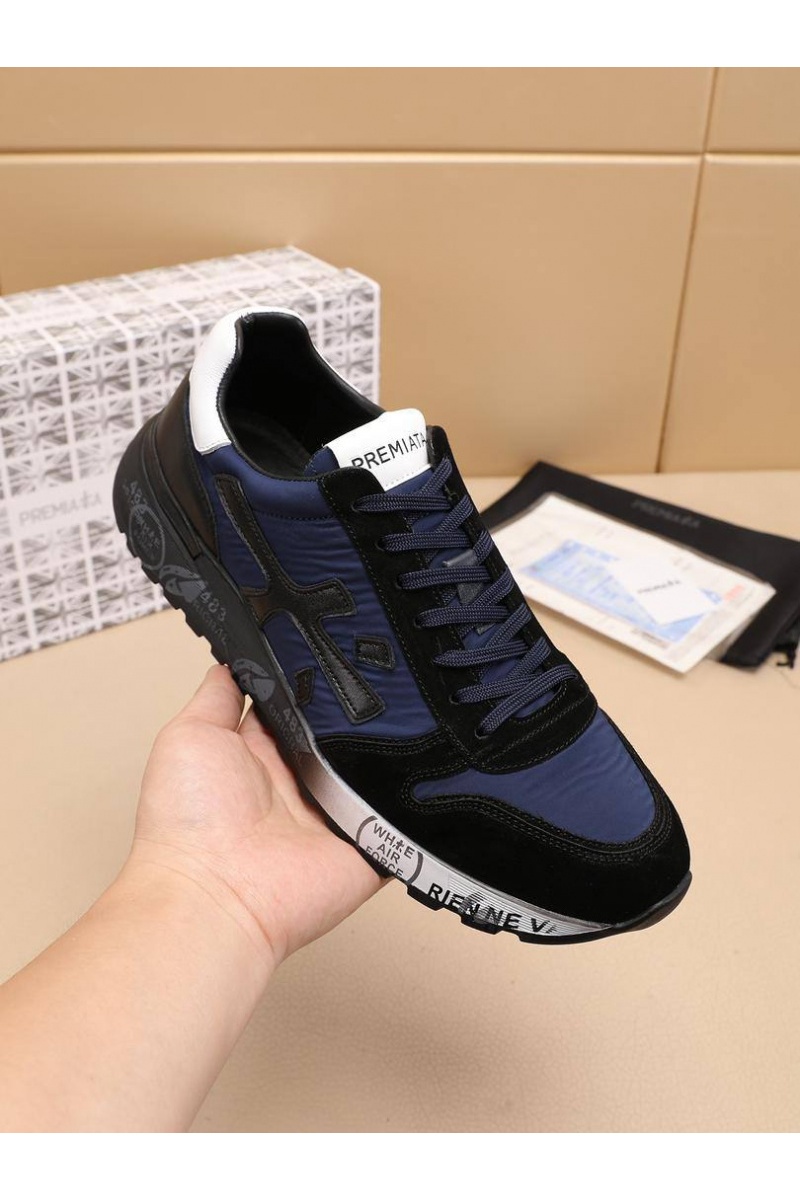 Premiata Комбинированные кроссовки Mick - Navy