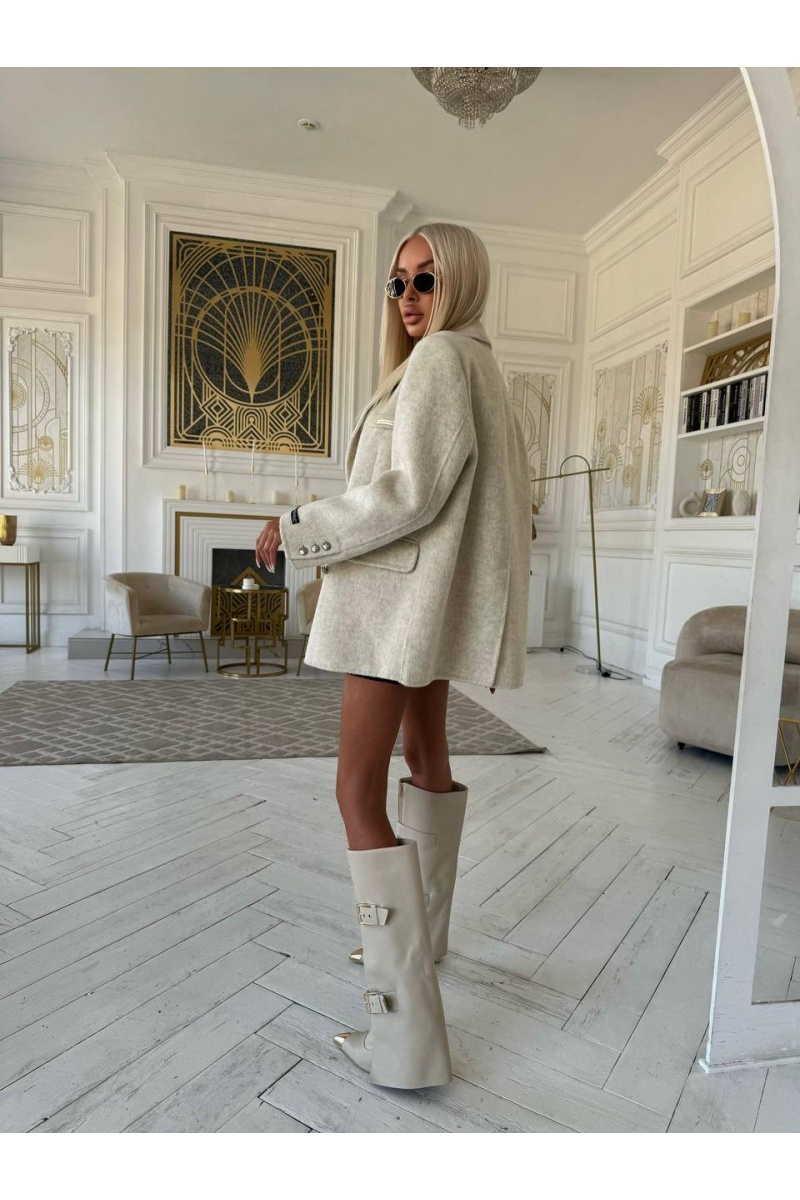 Chrome Hearts Женское шерстяное пальто пиджак Premium - White