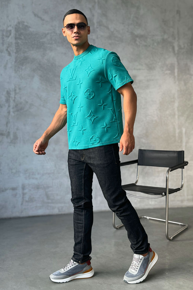 Lоuis Vuittоn Оверсайз футболка Embossed Monogram - Green