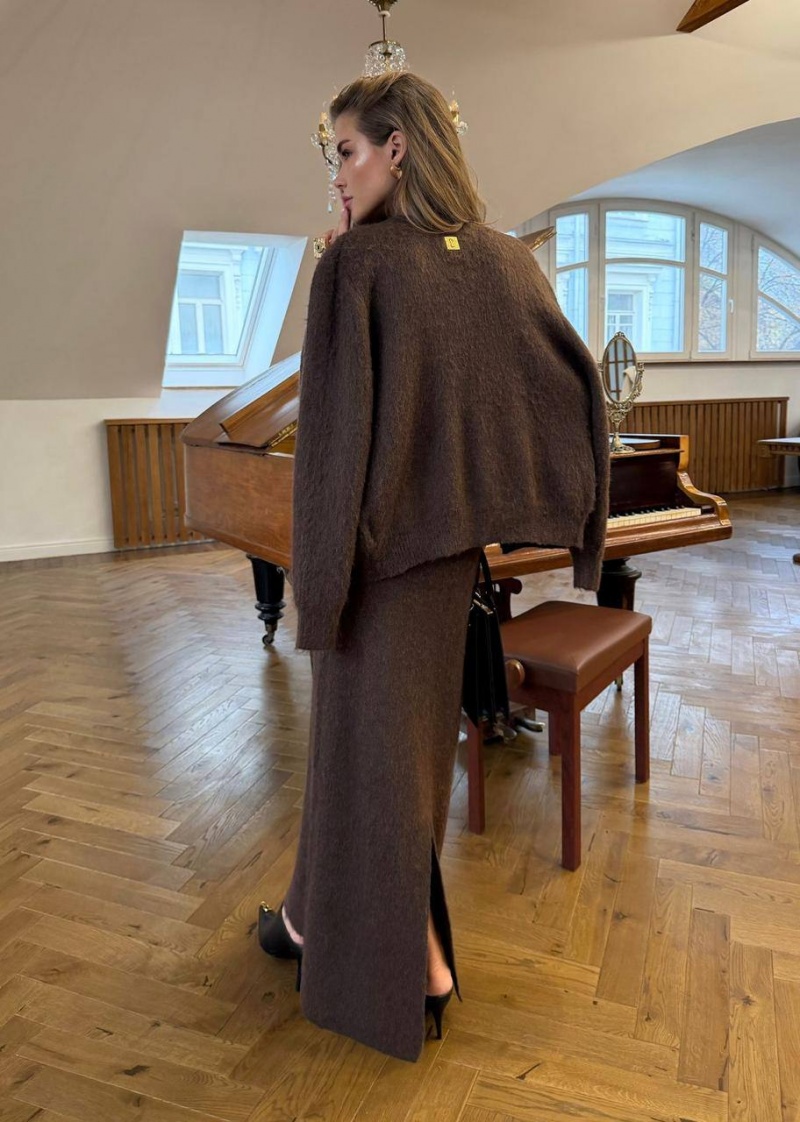 Schiaparelli Женский кардиган коричневого цвета premium