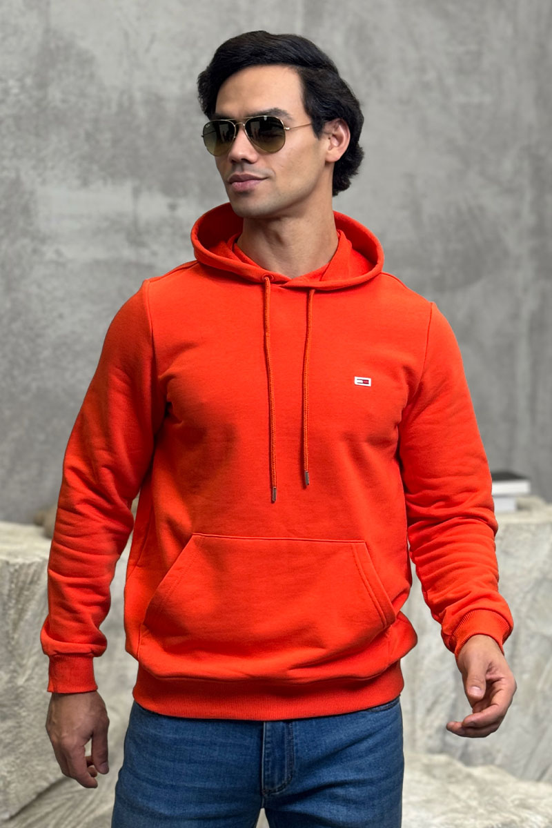 Tommy Hilfiger Мужское худи оранжевого цвета 