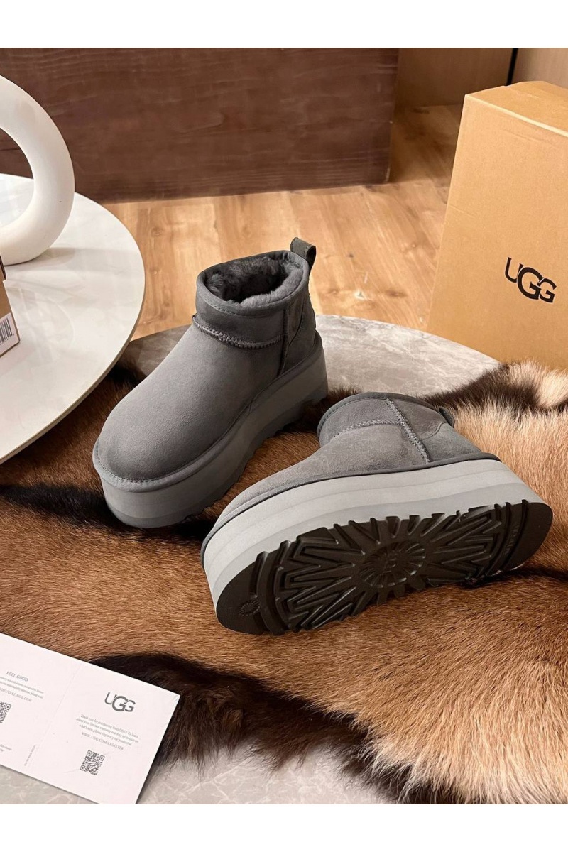 UGG Женские ботинки Classic Ultra Mini Platform - Grey