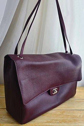 Кожаная сумка Maxi Flap 38x23 см