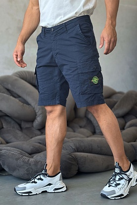 Синие шорты cargo compass-patch