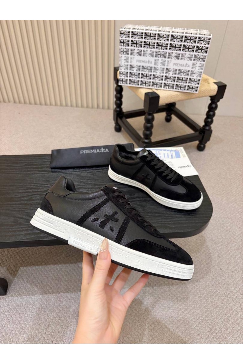 Premiata Комбинированные кроссовки с мехом Bonnie