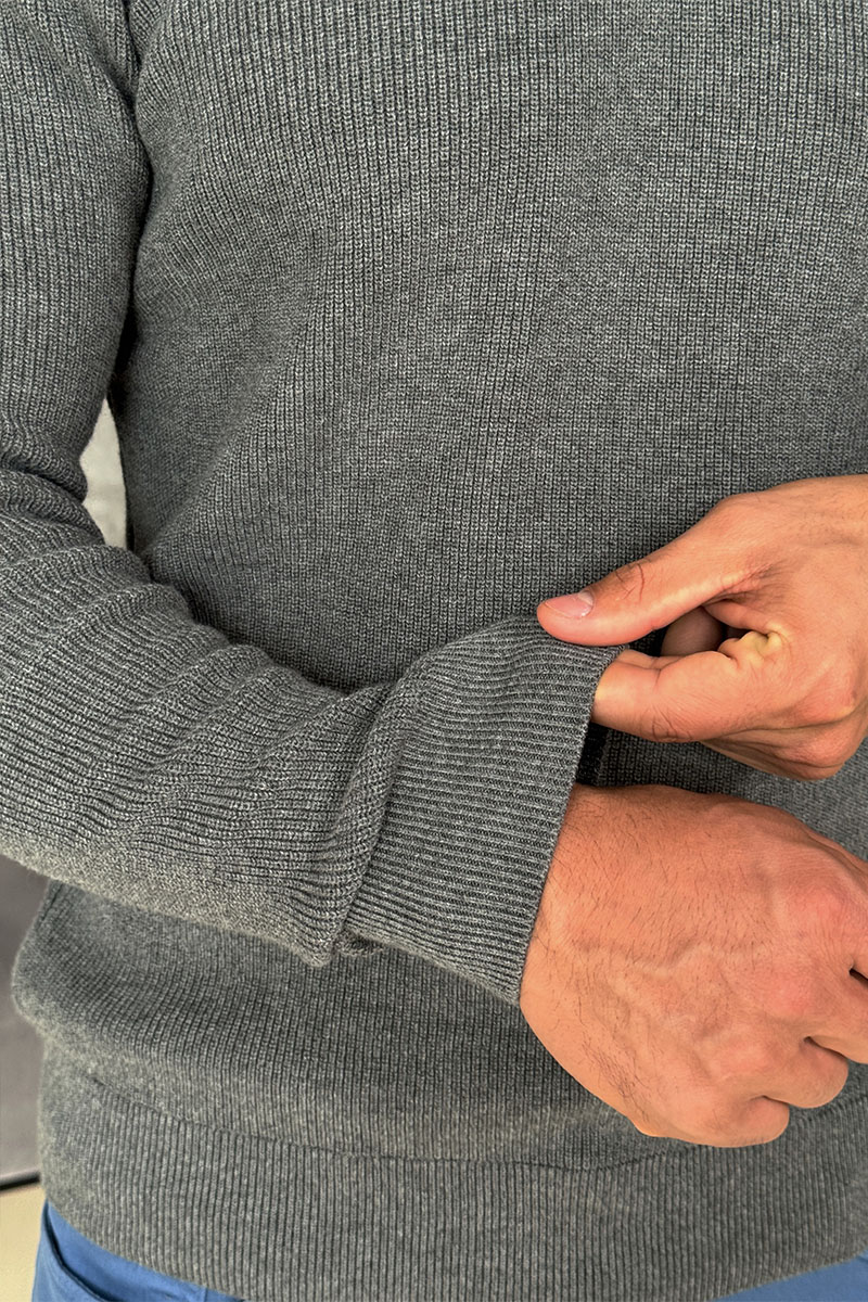 Paul & Shark Мужской серый джемпер zip-up