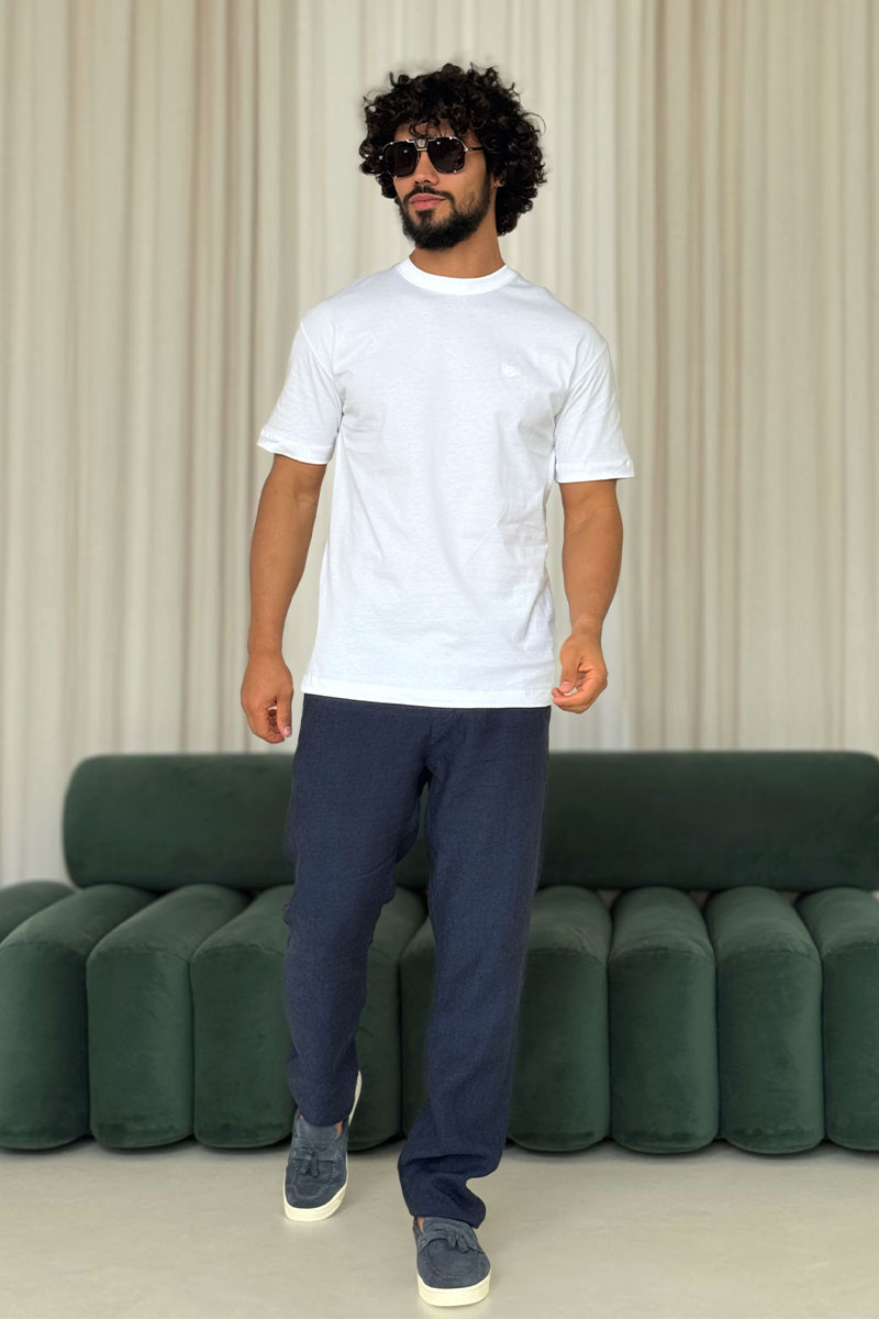 Loro Piana Мужская белая футболка 