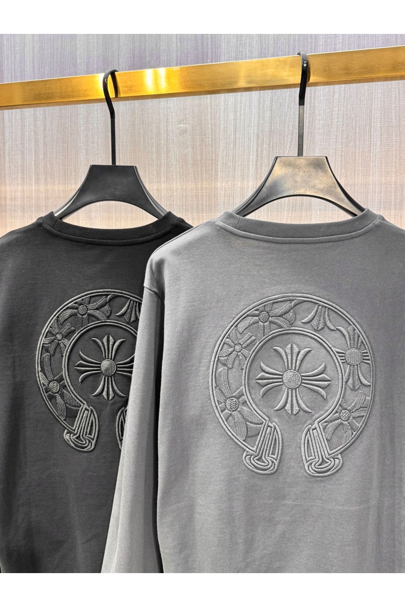 Chrome Hearts Мужской свитшот серого цвета