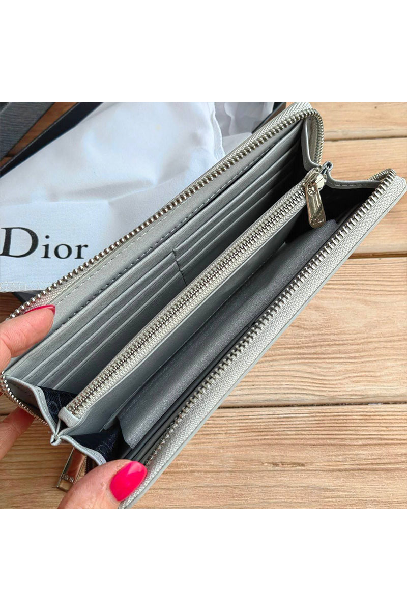 Dior Кожаное портмоне CD Diamond 20х10 см