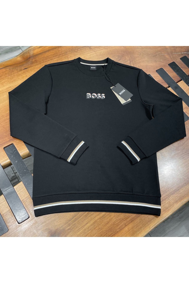 Hugо Воss Мужской чёрный свитшот Iconic 