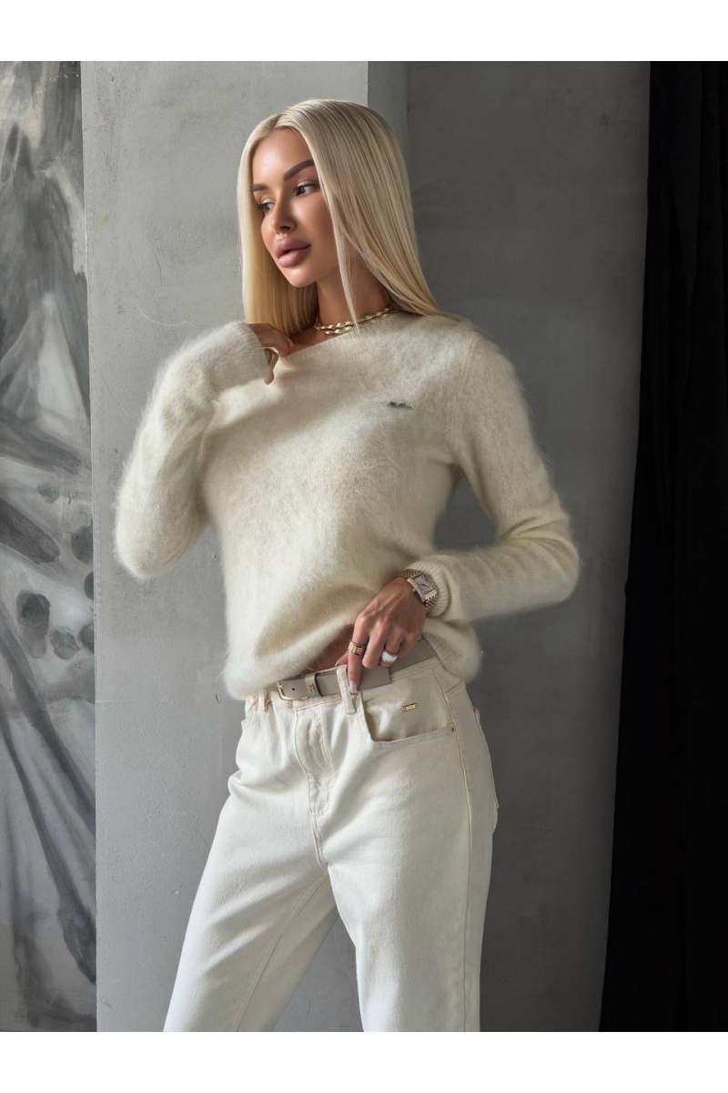 Loro Piana Женский шерстяной свитер premium