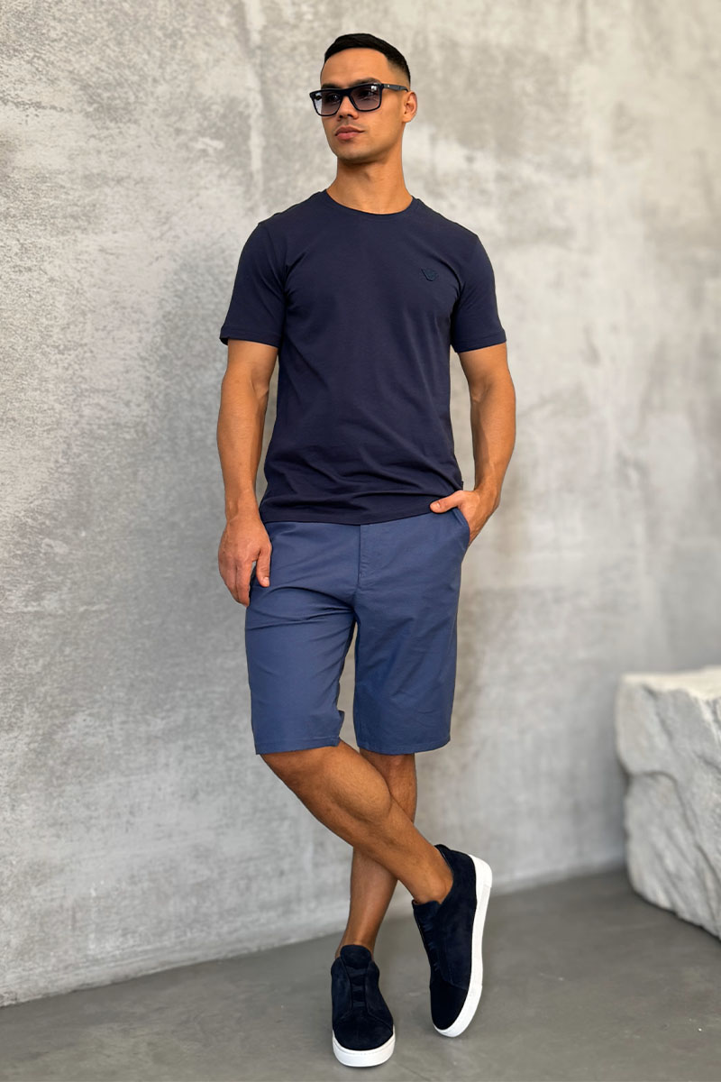 Loro Piana Мужские шорты синего цвета 
