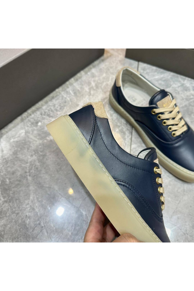 Brunеllо Сuсinеlli Кожаные кеды Sail low-top - Blue