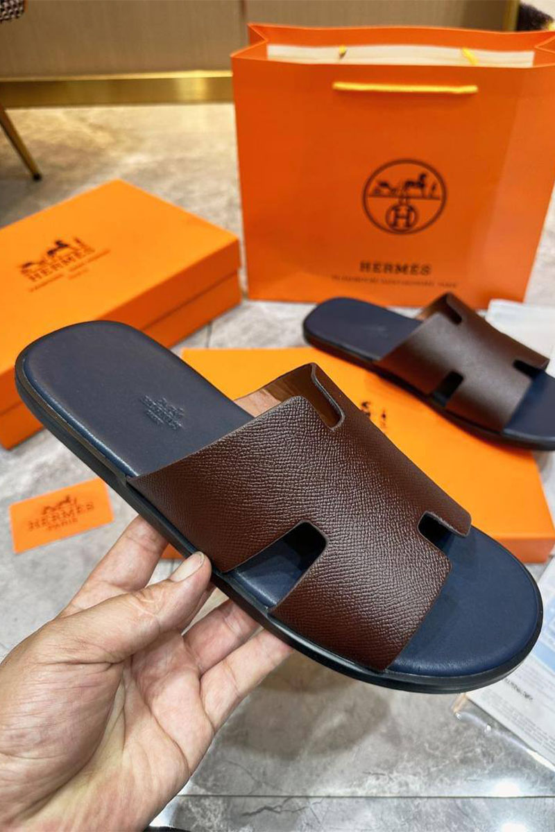 Hermes Мужские шлёпанцы Izmir - Brown