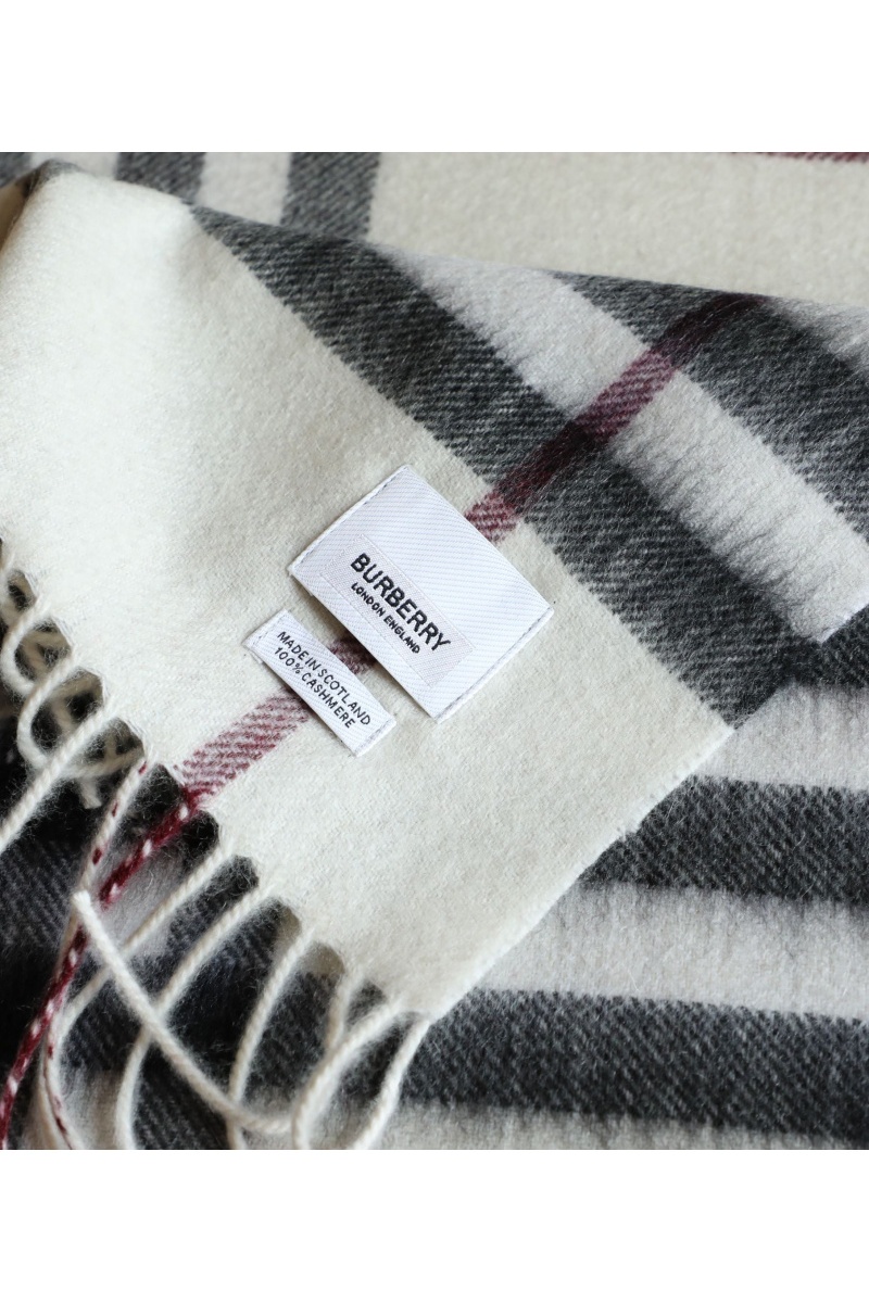 Burberry Шарф Check premium 168x30 см - White