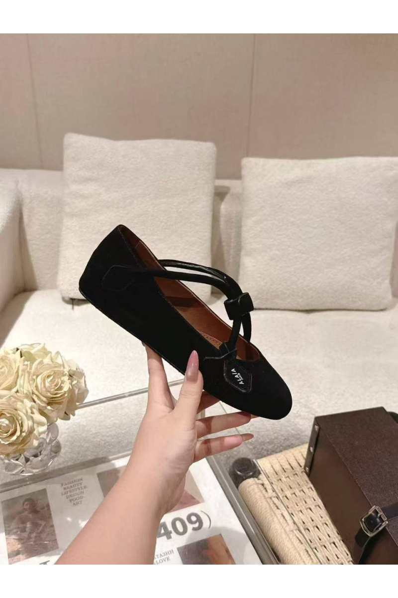 Designer Clothing Женские замшевые балетки Alaia