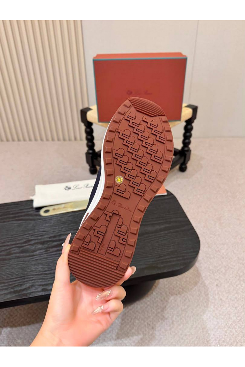 Loro Piana Кроссовки с мехом Week End Walk Evo premium