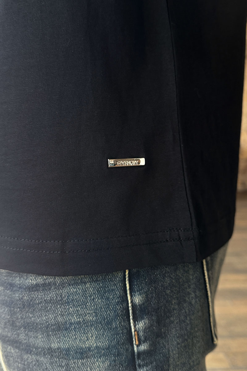 Givenchy Чёрная оверсайз футболка Chain