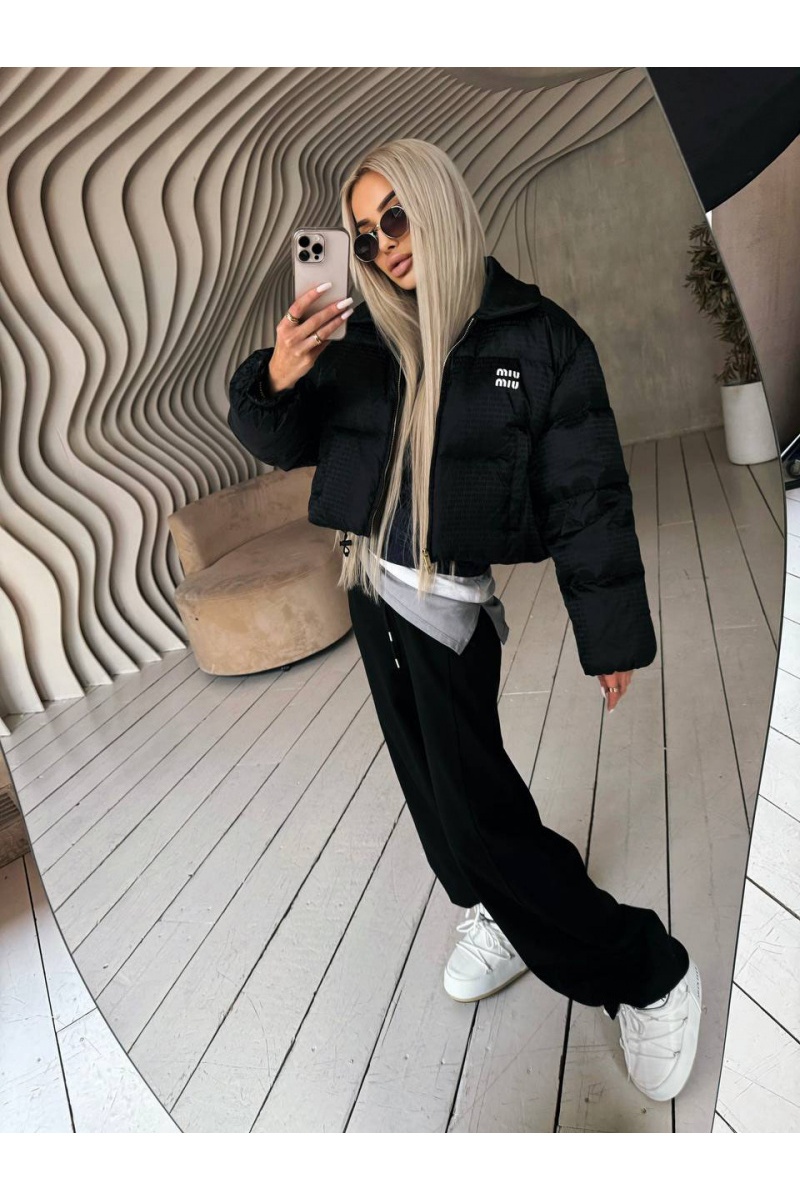 MIU MIU Чёрная женская куртка 