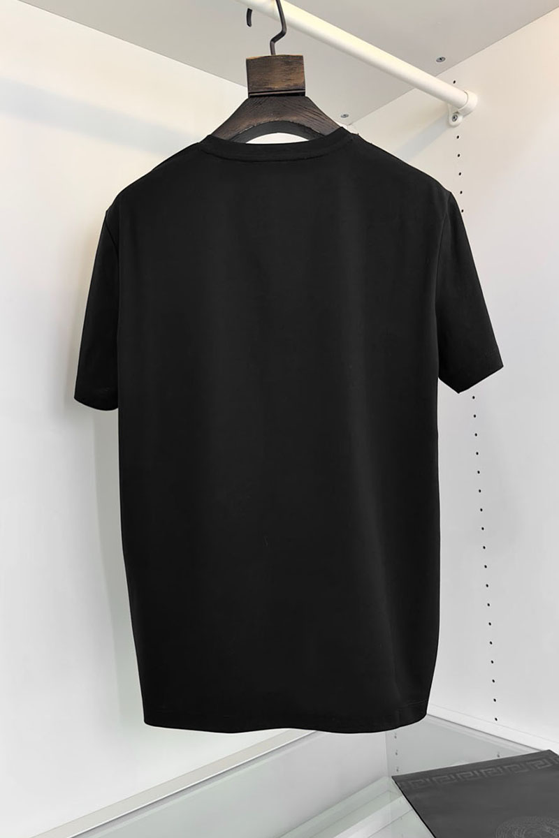 Versace Мужская футболка Medusa logo-embroidered - Black