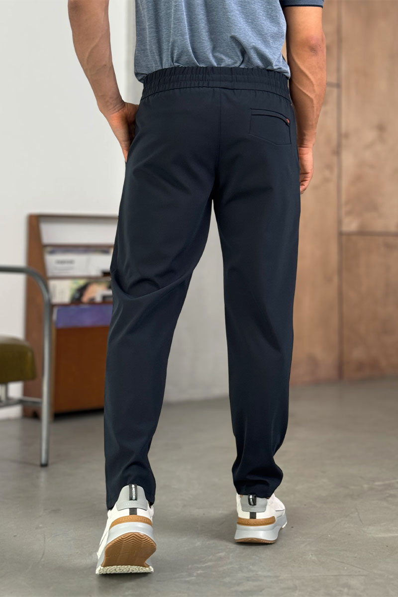 Zegna Мужские тёмно-синие штаны 