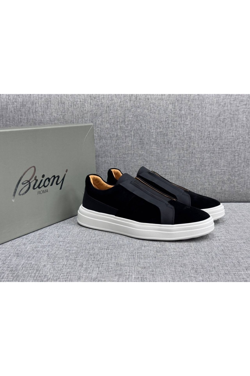 Brioni Мужские комбинированные слипоны 