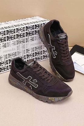 Замшевые кроссовки с мехом low-top - Brown