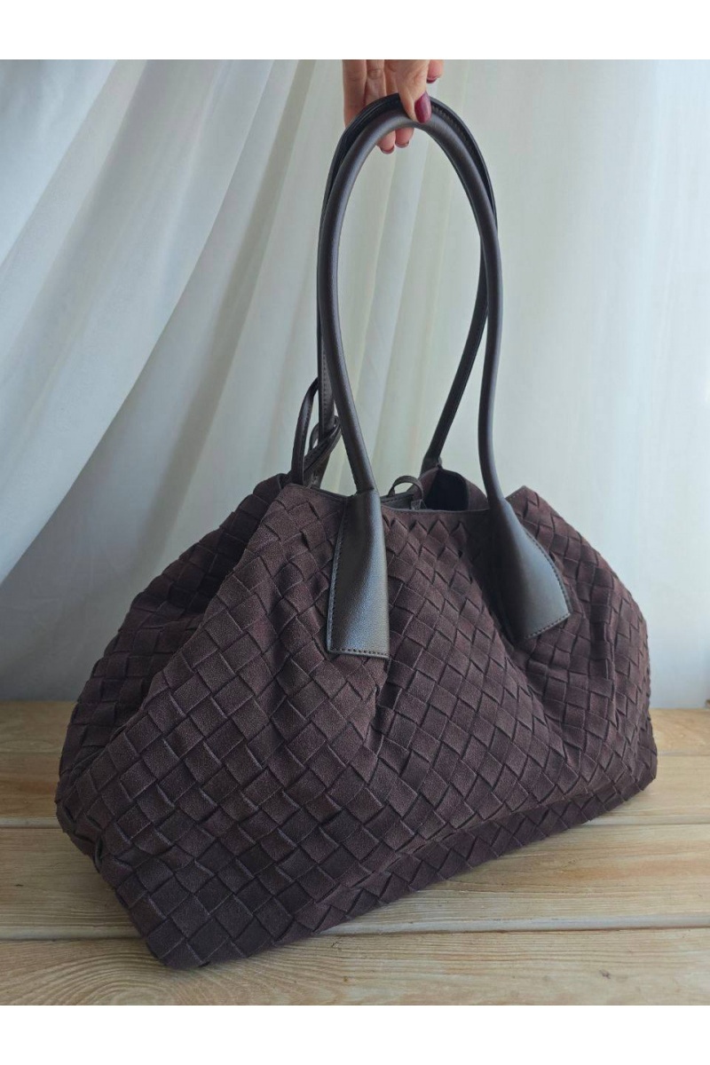 BV Замшевая сумка intrecciato 42x26