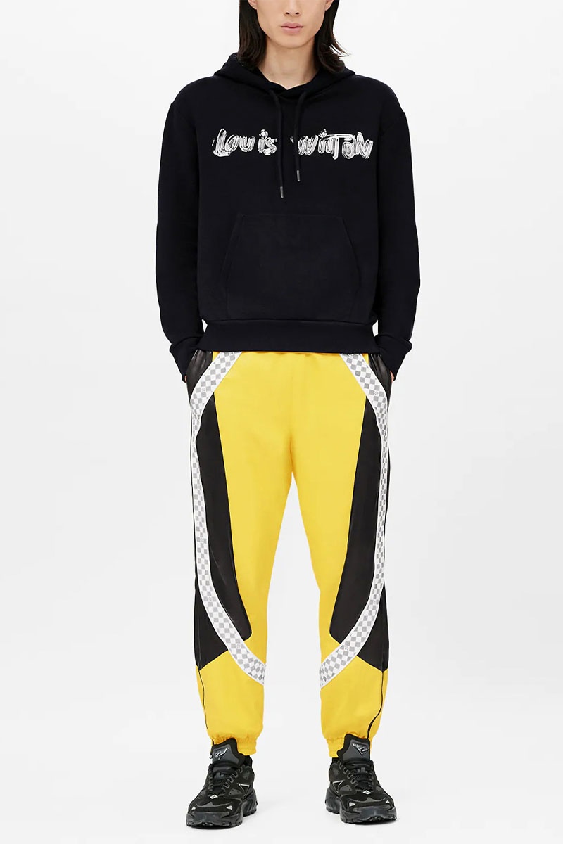 Lоuis Vuittоn Мужское чёрное худи graphic-print 