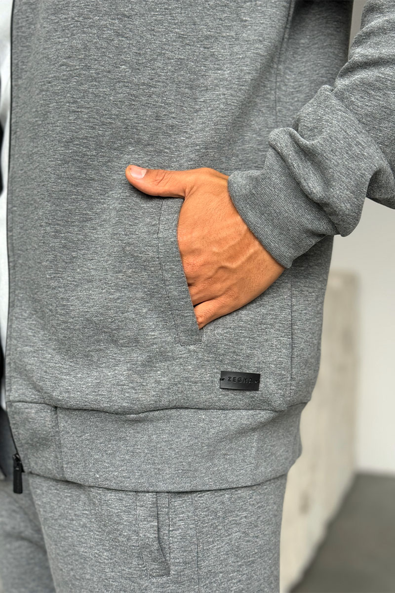 Zegna Мужской спортивный костюм серого цвета