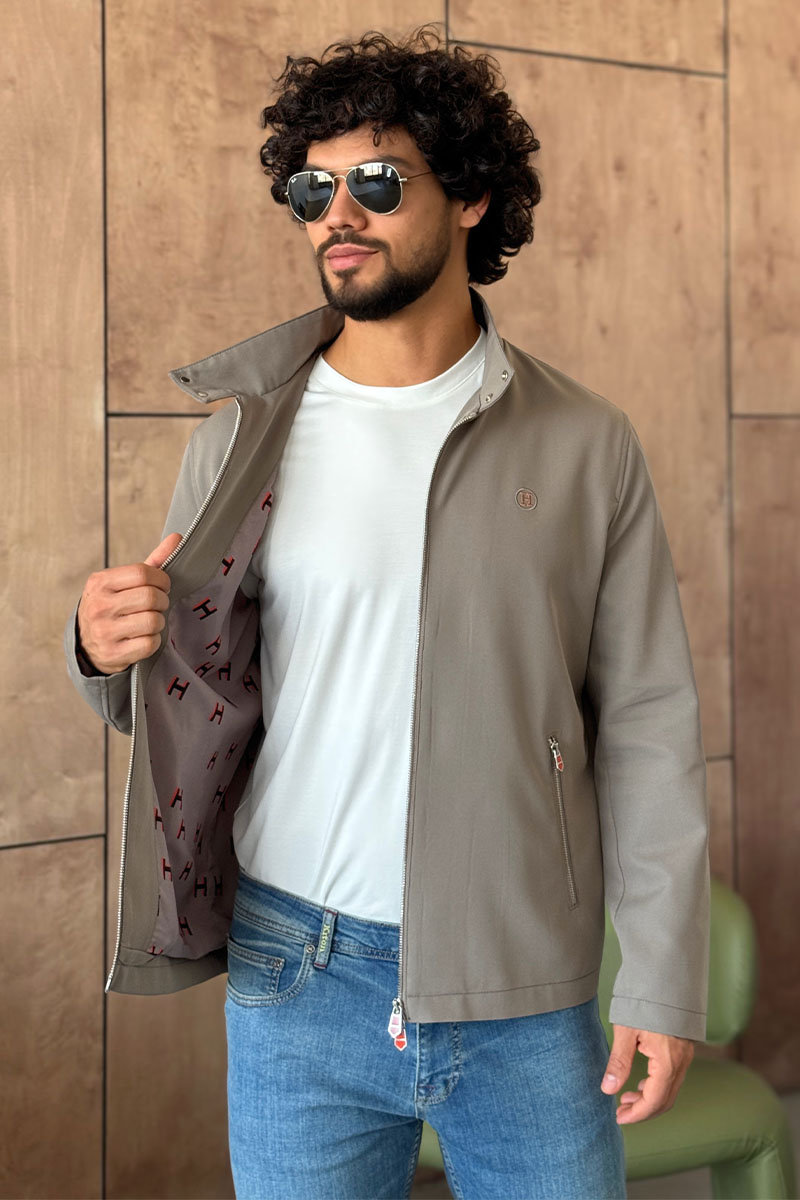 Hermes Мужская серая куртка 