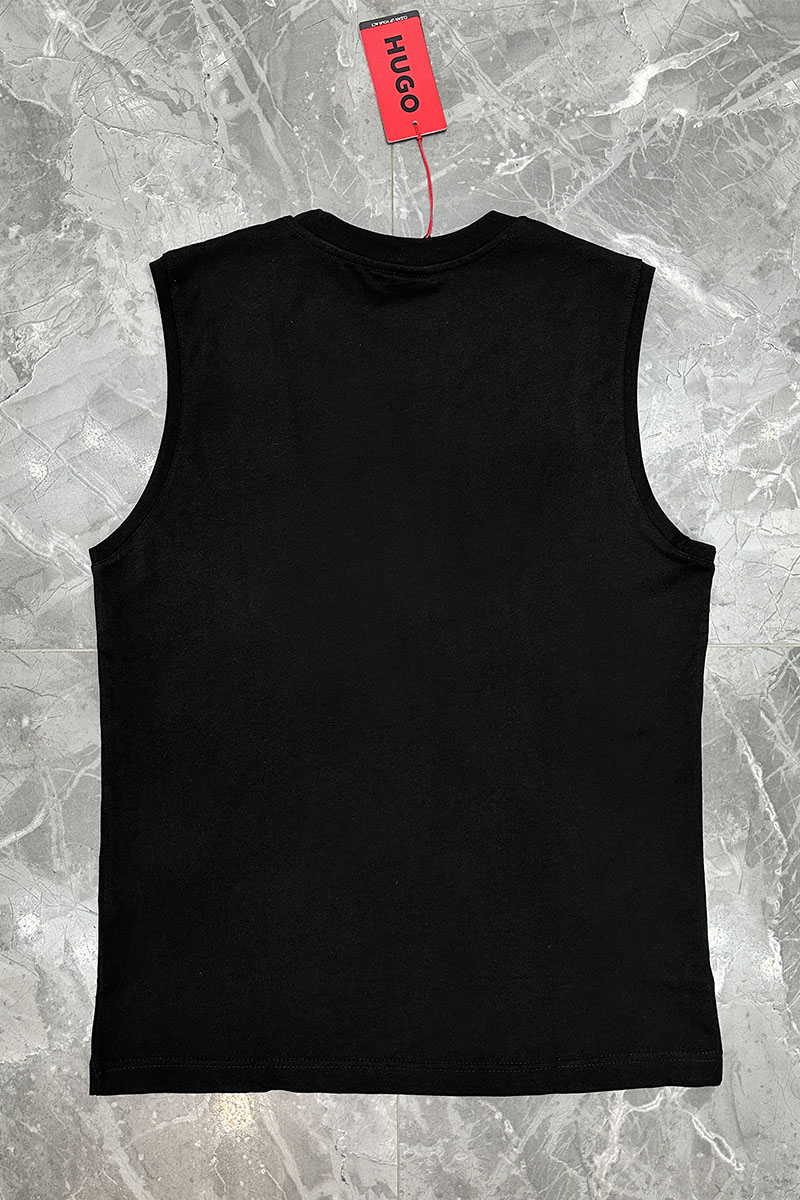 Hugо Воss Чёрная майка Dankto classic badge