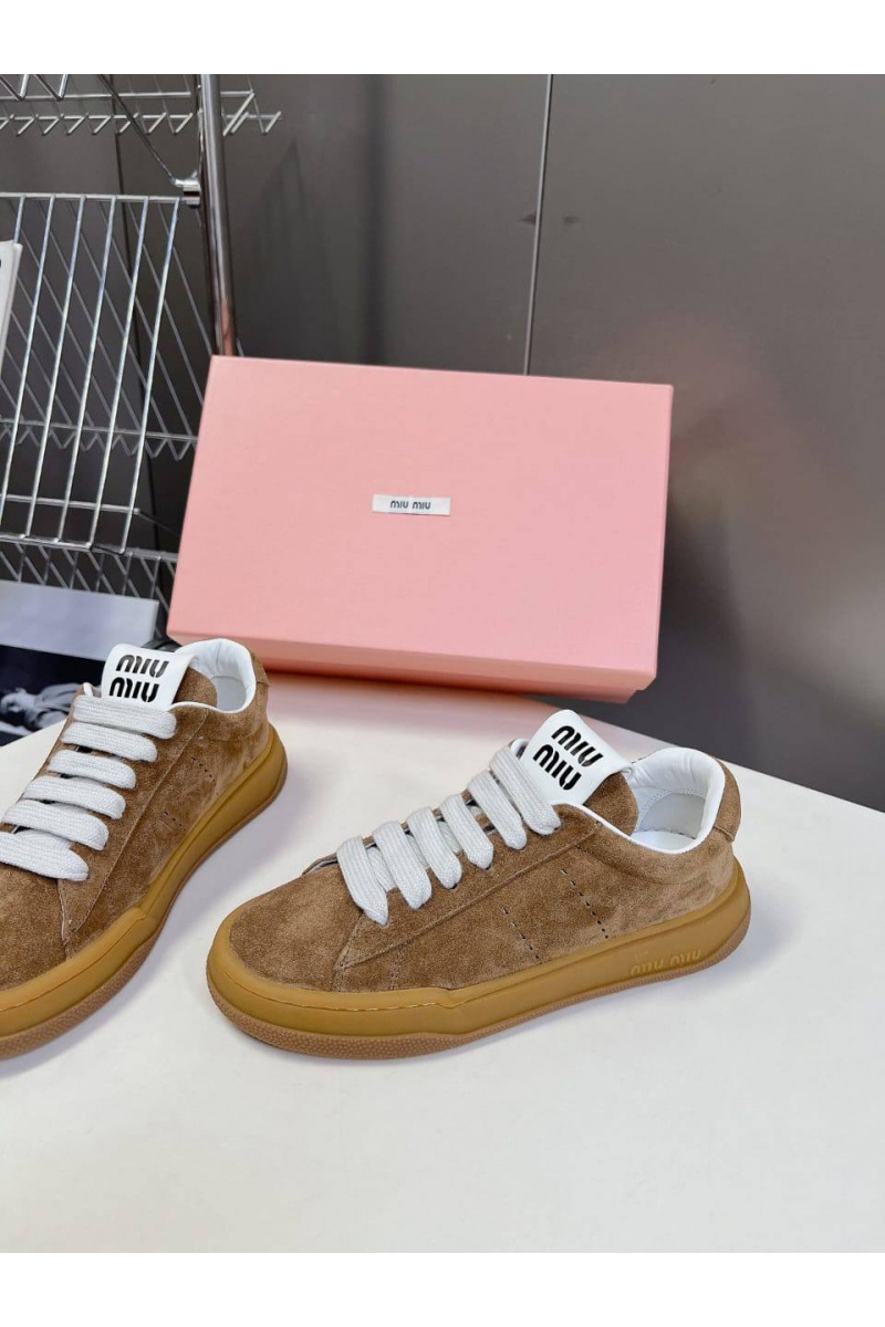MIU MIU Женские кроссовки Premium - Brown