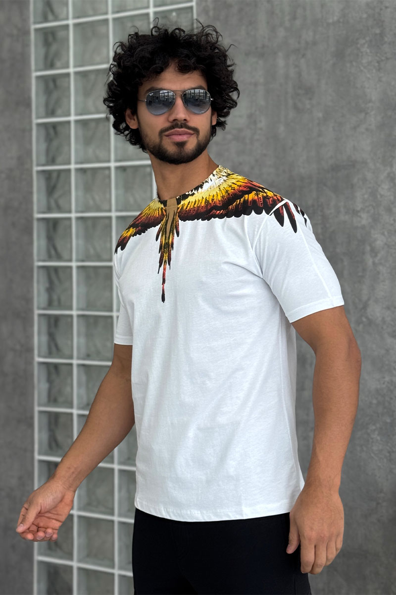 Marcelo Burlon Белая футболка County of Milan Solfolk Wings