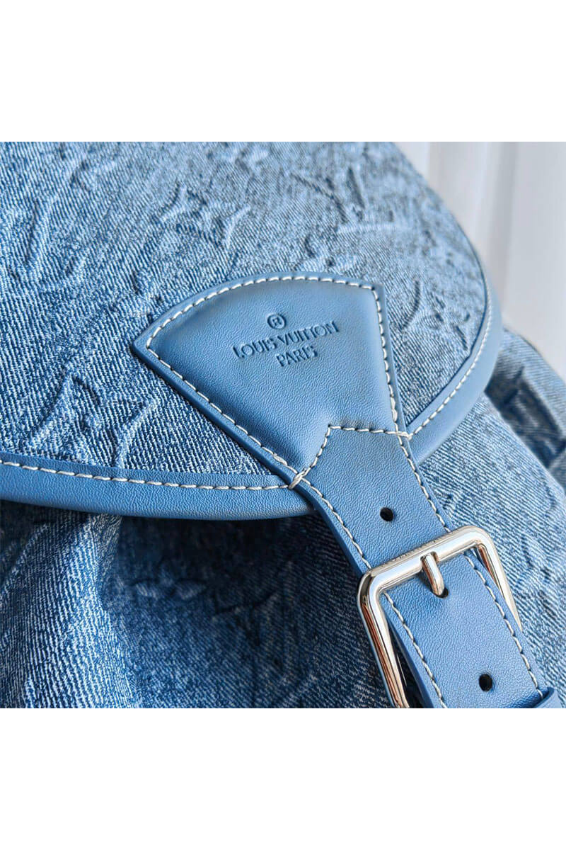 Lоuis Vuittоn Рюкзак Montsouris Monogram Washed 46x36 - Blue