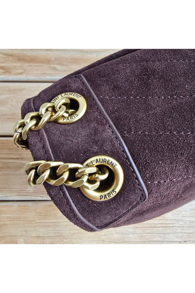 Yves Saint Laurent Замшевая сумка 28x21 см
