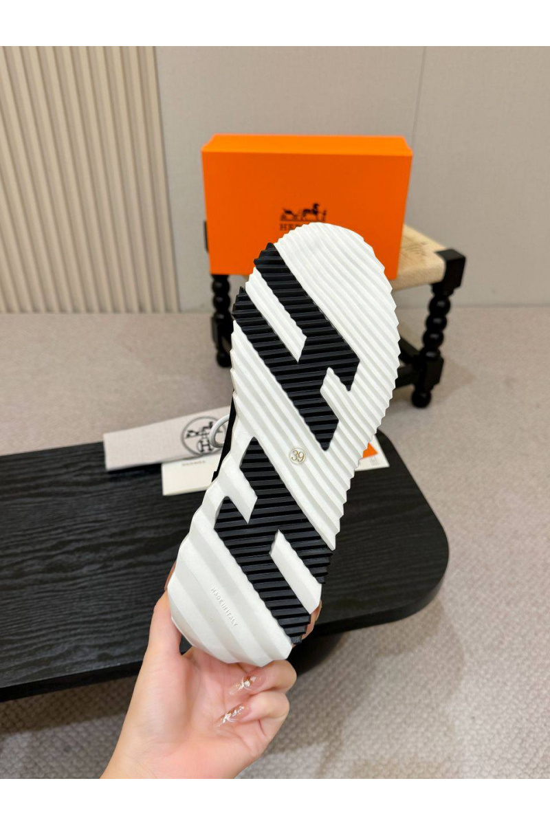 Hermes Текстильные кроссовки lift slip-on