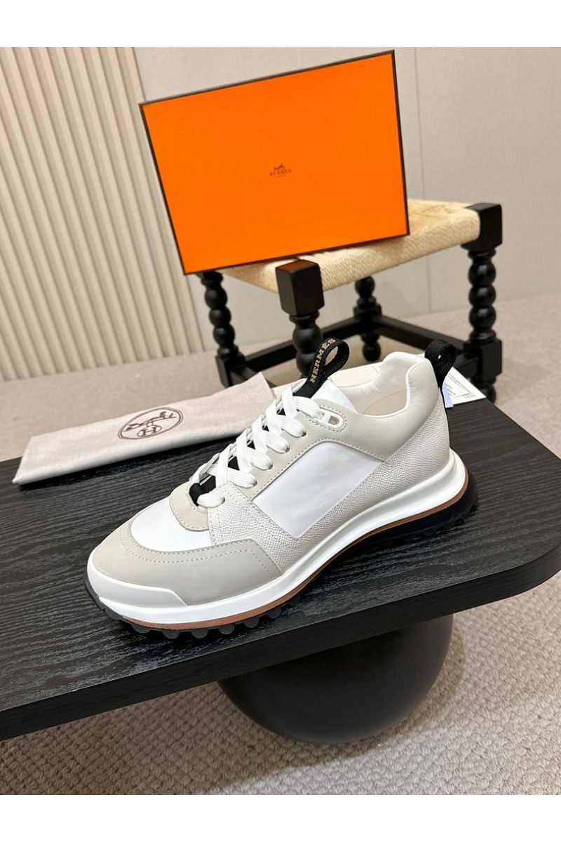 Hermes Мужские кроссовки Leader - White