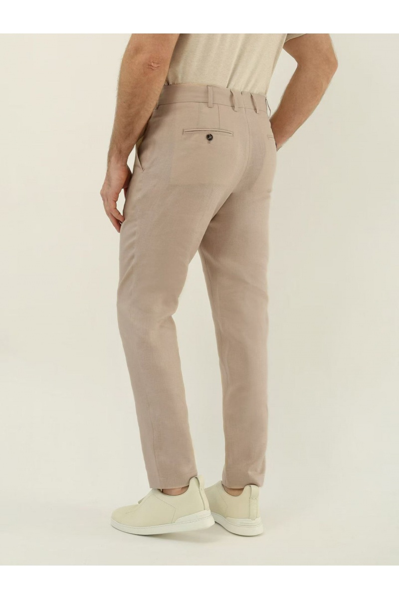Loro Piana Мужские тёмно-бежевые брюки premium