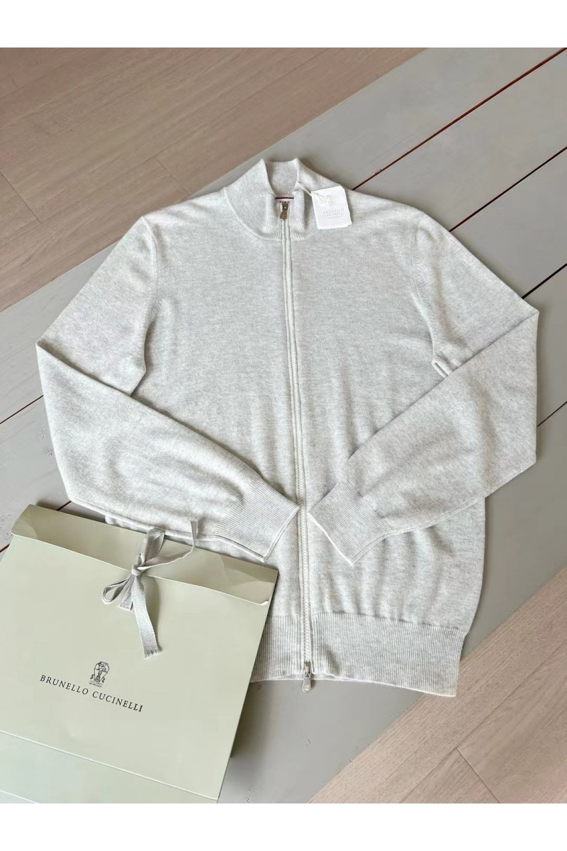 Brunеllо Сuсinеlli Кашемировый свитер Premium - Light Grey