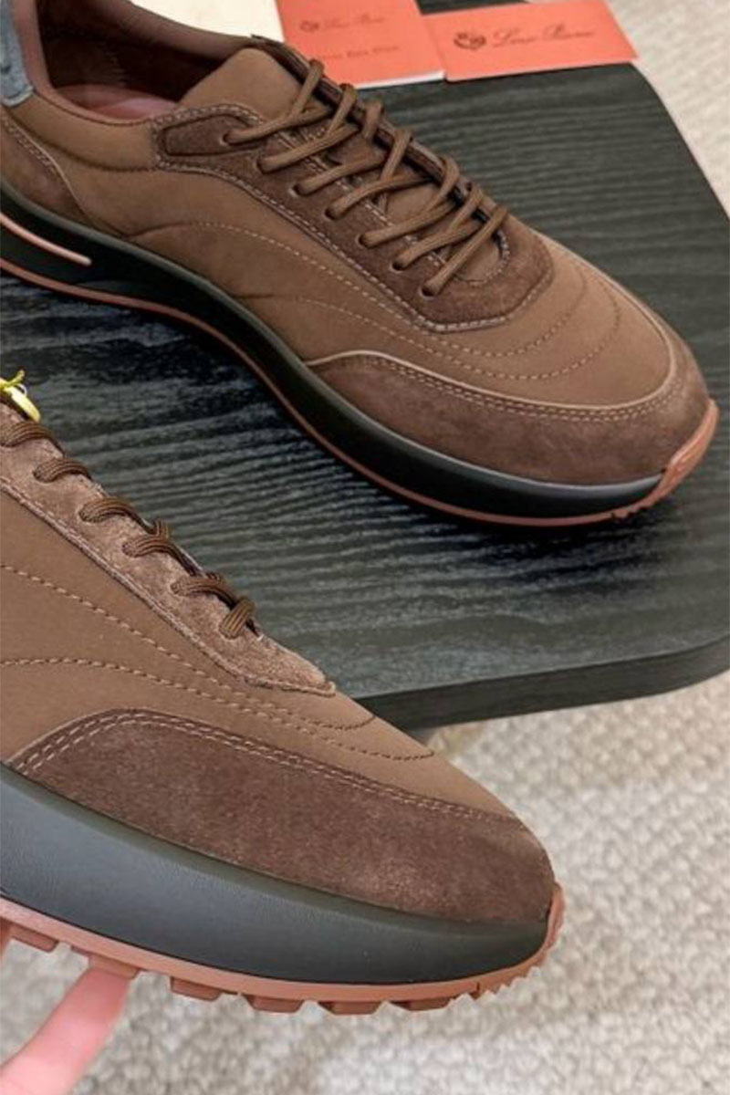 Loro Piana Мужские кроссовки Week End Walk - Brown