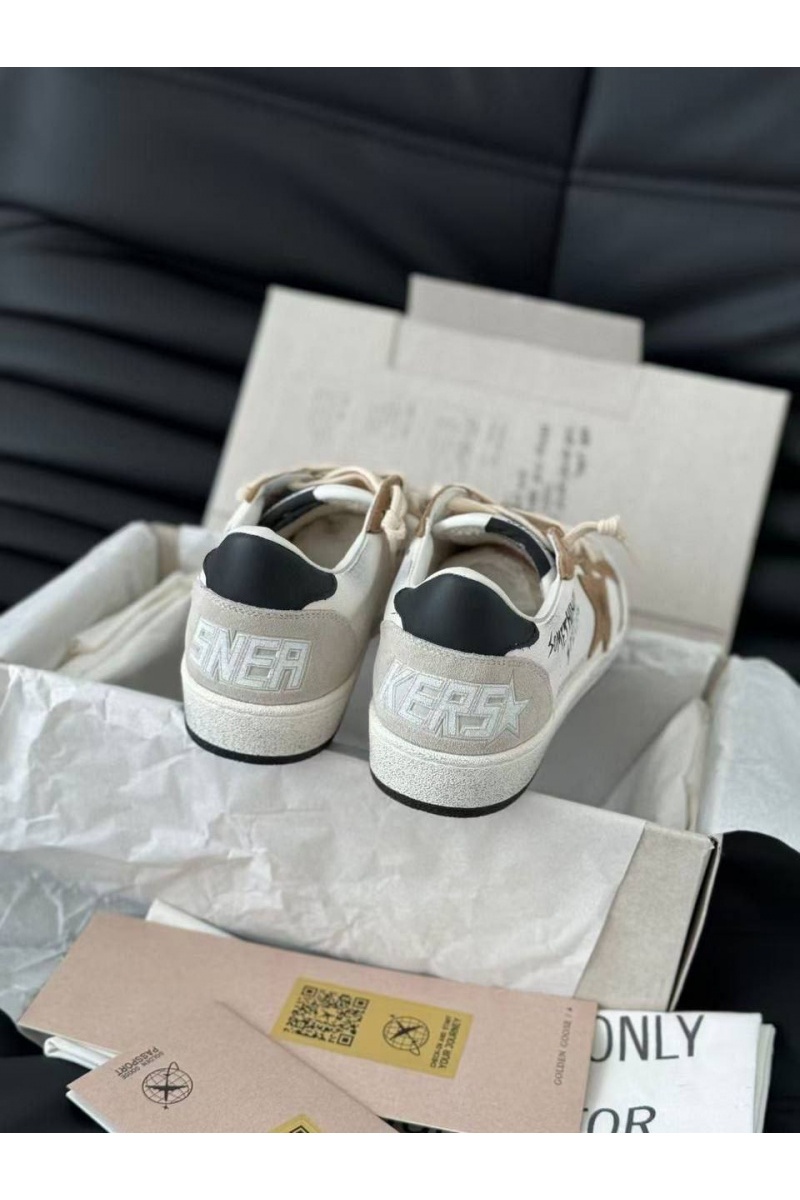 Designer Clothing Женские кожаные кроссовки Golden Goose Super Star premium